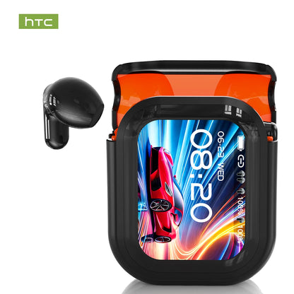 HTC NE20 AI Translation Earbuds - ANC Noise Cancelling, Touch Screen, 135 Lang. Support, Business Conference, Travel Headphones