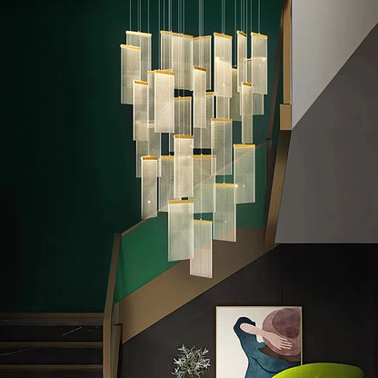 Modern home decor led lights pendant light lamps forstaircase Chandeliers for living room hanging light indoor lighting
