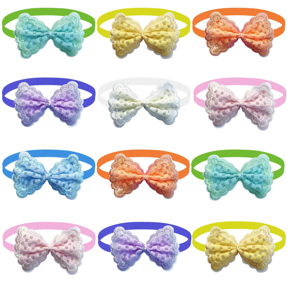 50/100pcs Dog Accessories Small Dog Cat Bowties For Dog Grooming Products Dogs Supplies Mini Dogs Pets Bow Tie
