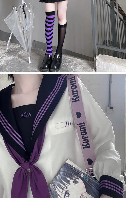 jk uniform Japanese student JK sailor suit long-sleeved intermediate suit Cosplay-Friendly Uniform Cute Japanese Style Uniform