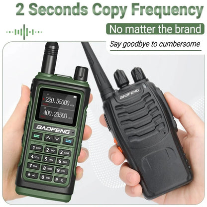 Baofeng 10W Ham Radio Uv-17R Long Range Walkie Talkie 999Ch Wireless Copy Air Band Type-C Emergency Tool For Enthusiasts