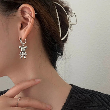 925 Sterling Silver Vintage Earrings For Women Trendy Simple Retro Earring Jewelry Prevent Allergy Party Accessories Gift