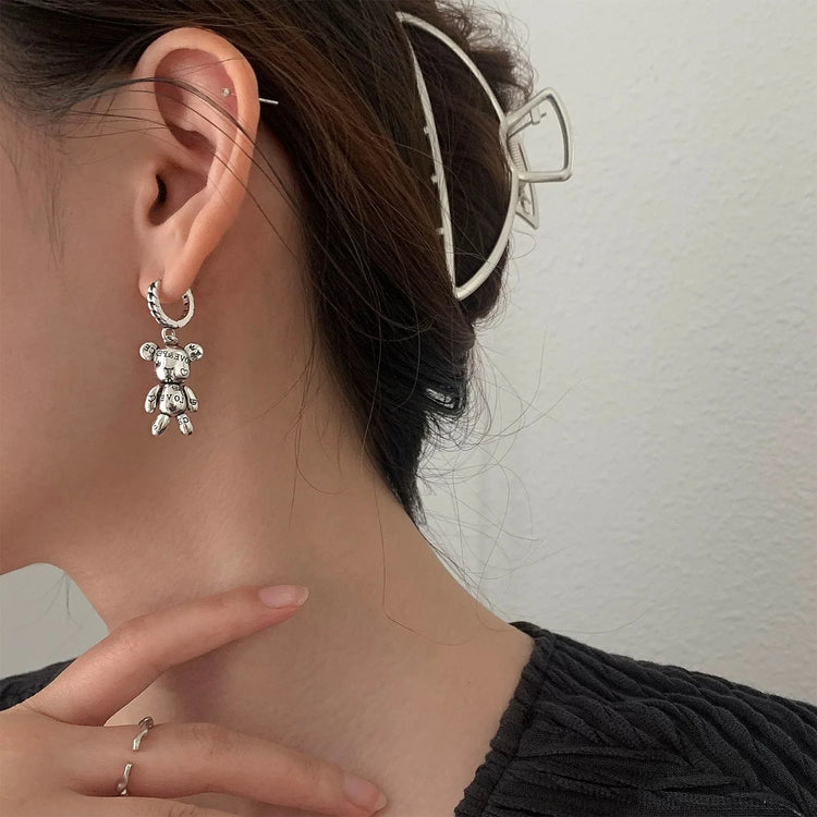 925 Sterling Silver Vintage Earrings For Women Trendy Simple Retro Earring Jewelry Prevent Allergy Party Accessories Gift