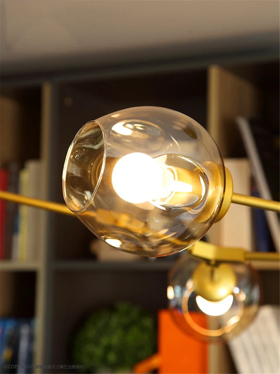 Italy Designer LED Modern Pendant Lights Branching Ceiling Lamp Chandelier Glass Lampshade Suspension Lighting Kitchen Dining