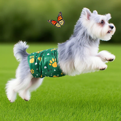 3pcs Reusable Belly Band for Male Dogs Washable Pet Dog Cloth Diapers Leakproof Physiological Pants Short Breathable Puppy Nappy
