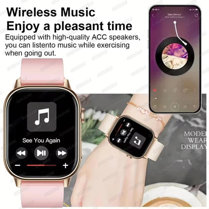 2026 New Multifunctional Smartwatch Women Gift Built-in GPS Bluetooth Call Music Fitness Sports Bracelet Sleep Monitor Watch Lad