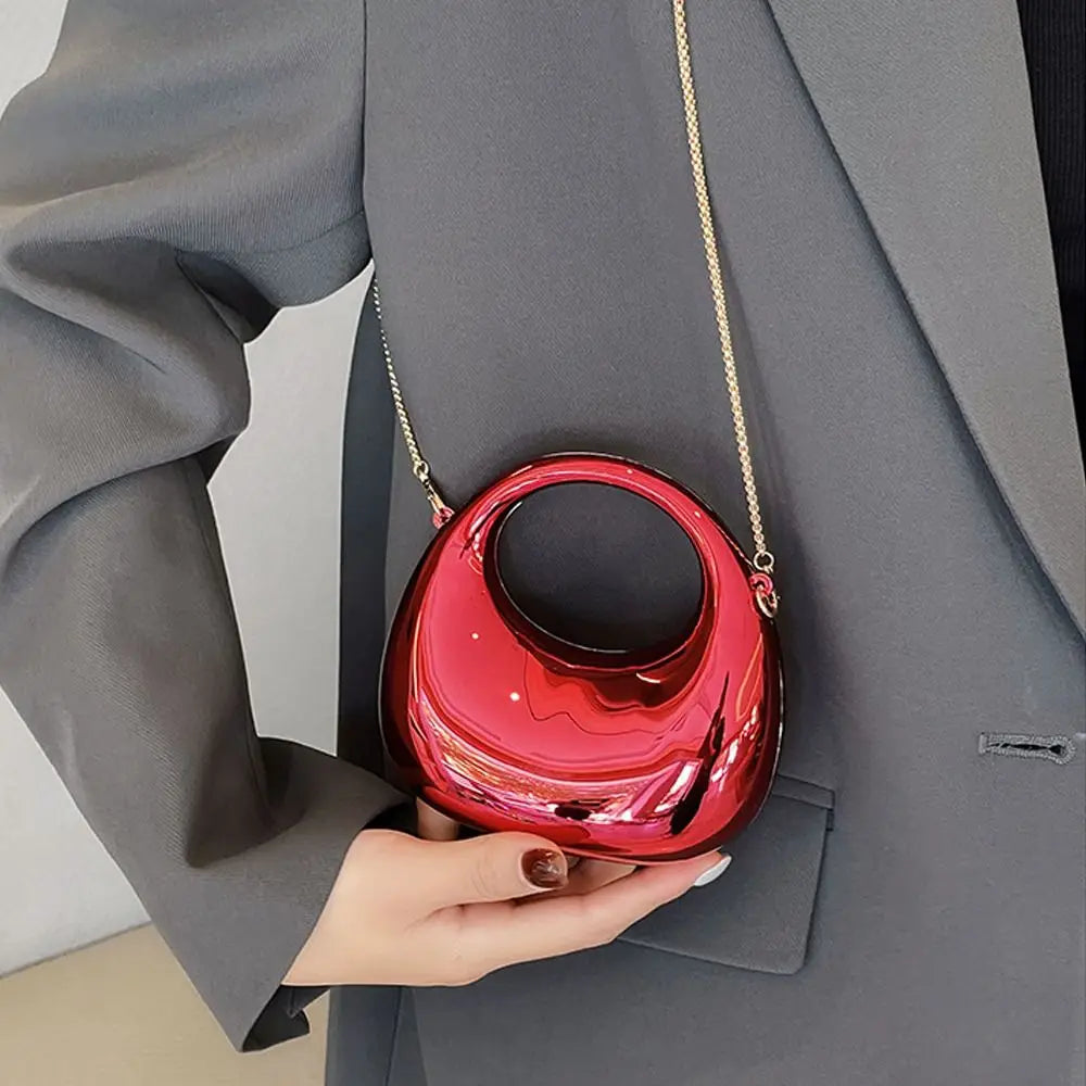 Fashion Acrylic Clutch Bags Elegant Small Handbags Portable Handle Wrist Bag for Women
