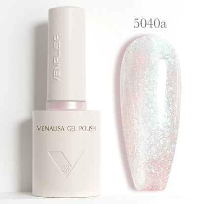 Venalisa 10ml HEMA TPO Free Red Cat Eye Gel Polish Soak Off UV LED Magnetic Nail Polish Diamond Top Long Wear Gel Varnish