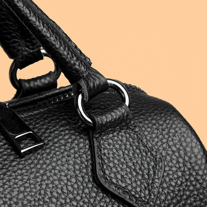 100% Genuine Leather Tote Bag Women Bags Designer Cowhide Luxury Handbags Ladies Shoulder Crossbody Bags Commuting Messenger Sac