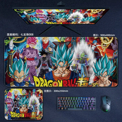 High Quality Print Dragon Ball Leather Mouse Pad Oversized Japanese Anime Nostalgic Son Goku Desk Mat Keyboard Pad Notebook Pad