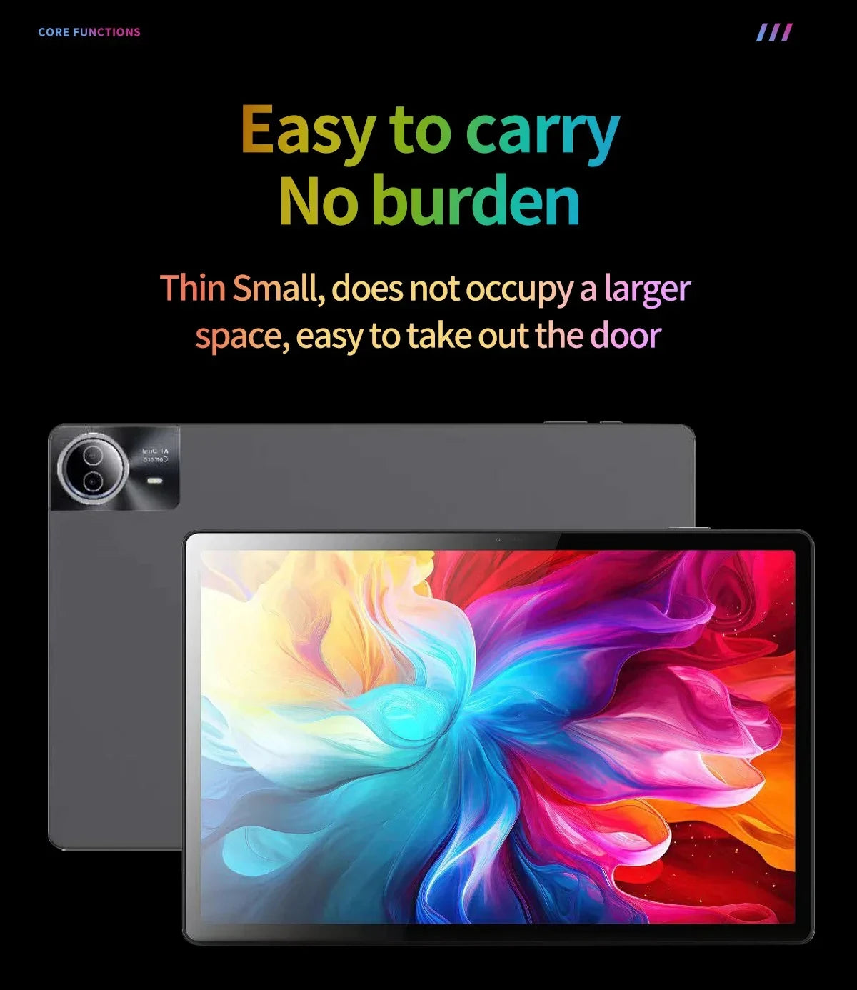 New Upgraded Global Version Android 15 Tablet 14 inch Tablets 20GB 512GB 12900mAh Large Battery BT5.0 5G WiFi GPS Google Play