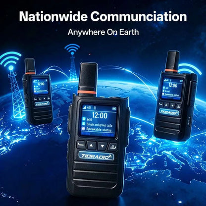 TIDRADIO TD-G19 Global POC Radio AI Noise Canceling Wireless Accessories 4G Walkie Talkie Long Range PTT Group Call Loud Audio