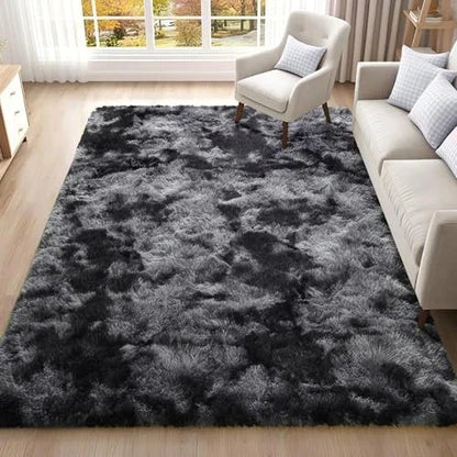 1pc Soft Long-hair Plush Carpet Rug Non-Slip Plush Fluffy Soft Furry Bedside Carpet Drum Carpet Holiday Suitable for Dormitory Home Decoration Pet-Friendly Bedroom Living Room Carpet Home Decoration Room Decoration