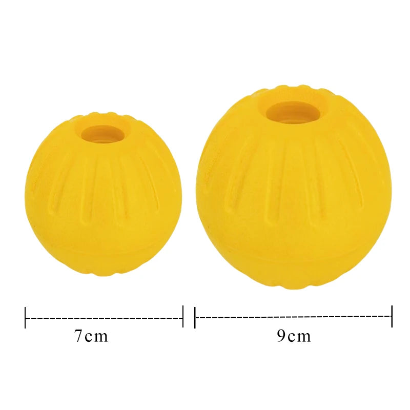 7/9cm Eva Hollow Dog Rubber Ball Can Float On The Water Surface Indestructible Dog Balls Funy Training Ball Chewing Toy For Dogs