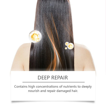 Hoegoa Keratin Hair Care Mask Nourish Smooth Scalp Massage Oil Control Keep Healthier Root Pure Plant Conditioner for Curly Hair