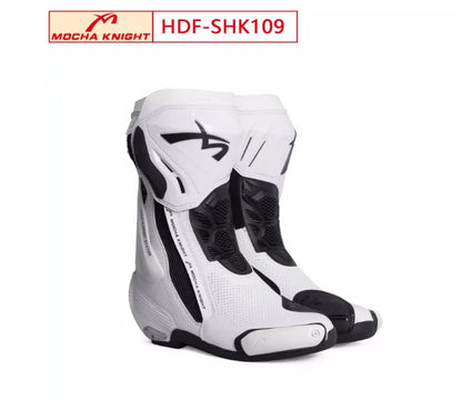 Men's Summer Breathable Racing Boots MOCHA SH109 Motorcycle Boots Breathable Women's Off-road Racing CE Certified Riding Boots