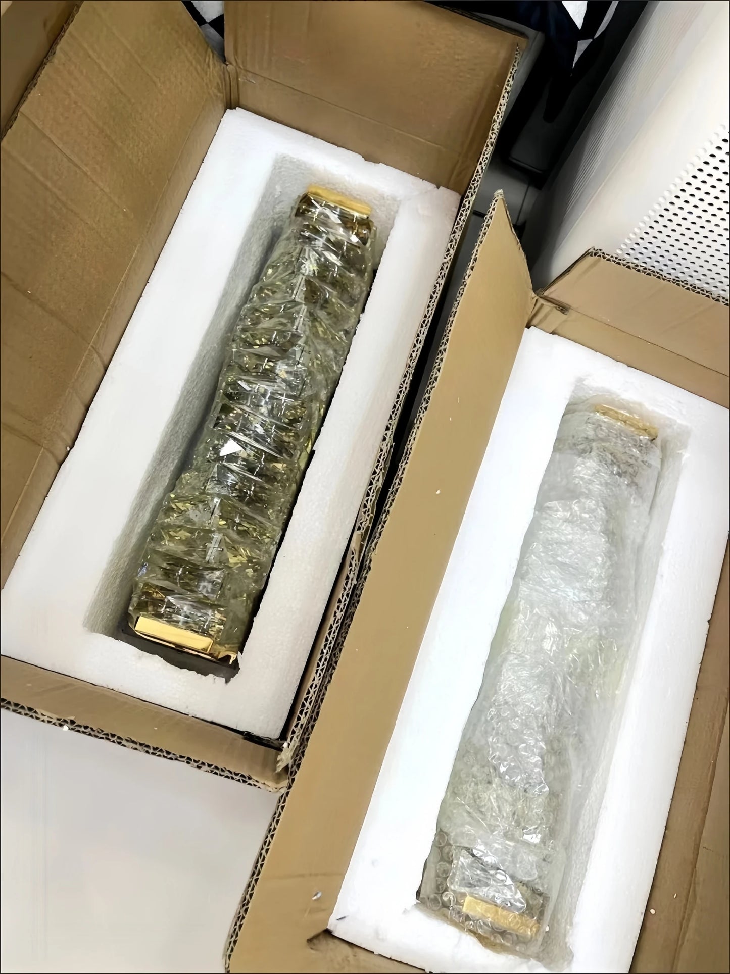 Luxury Crystal Wall Lamp Modern LED Sconce Chrome Gold Mirror Wall Light For Living Room Bedroom Aisle Indoor Decor Vanity Light