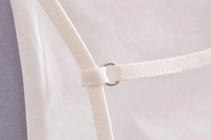 HXAO Women Top 2024 Lace Up Backless Camisole Top Women Cheap clothes Sexy Fashion Tanks & Camis Crop top Women White Black top