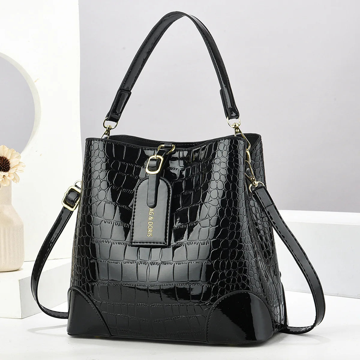 Retro PU Leather Purses and Handbags 2025 Shoudler Bags for Women Luxury Designer Women Crossbody Bucket Bag Sac A Main