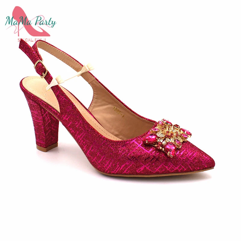 The US for Duty Free  Specials Design Nigerian Women Shoes Matching Bag Set in Royal Blue Color Italian Ladies Pumps for  Party