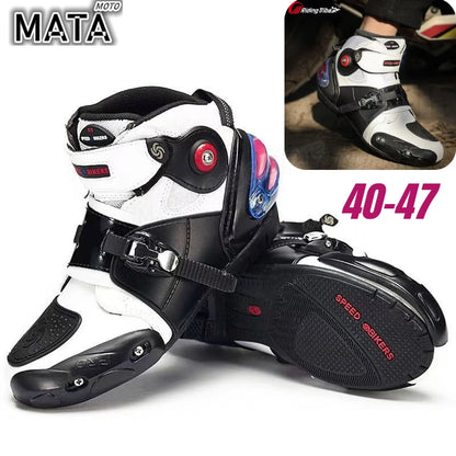 Hots PRO-BIKE Waterproof All-season Motorcycle Riding Shoes for Men and Women Off-road Racing Boots Motorbike Rider Boots