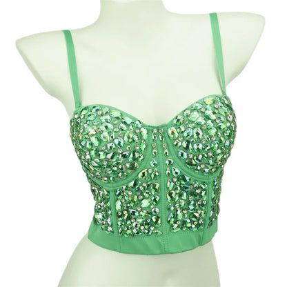 Sexy Party Corset Tops Woman Tank Streetwear Camis Bustier Fashion y2k Crop Top Women Clothes Summer Club Shirt Ladies Bra Blusa