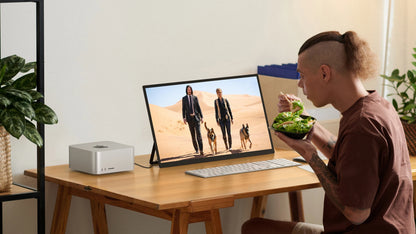 UPERFECT 23.8” Touchscreen Large Computer IPS Display With Stand 120Hz Desktop Monitor For XBox Switch PS5 Gaming Extend Screen