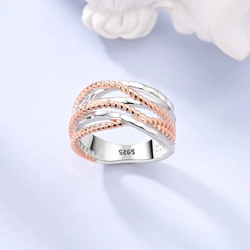 Original 925 Sterling Silver Ring Sun Star Moon Love Bowknot Sunflower Ring For Women Wedding Anniversary Ring Jewelry Gift