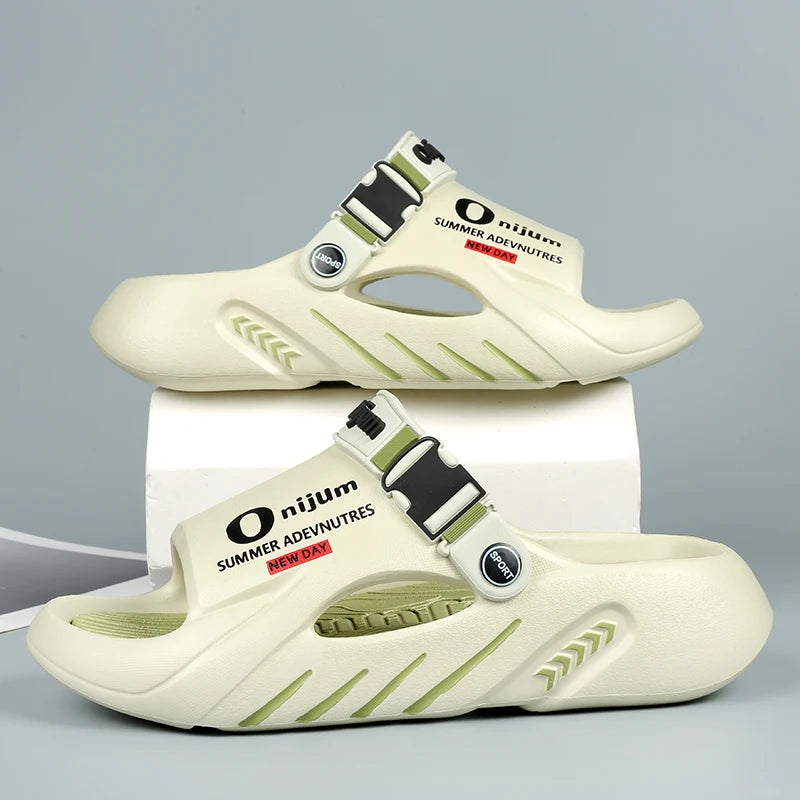 Male Flip Flops Massage Slippers Indoor Beach Clogs Outdoor Comfortable Sandals Soft Slides Men Casual Shoes Women Home Slippers