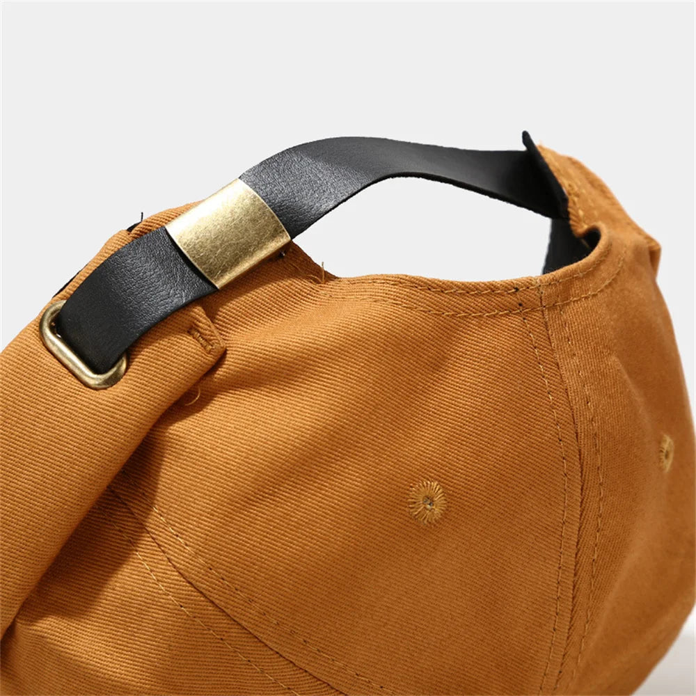 Retro Letter Label Brimless Caps Unisex Solid Color Beanie Men Women Summer Street Adjustable Docker Hats Melon Cap Hip Hop Cap