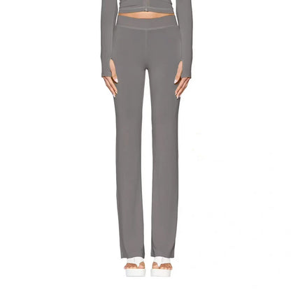 new shoulder letter printed open thread design slim fit hooded zipper short jacket shorts set