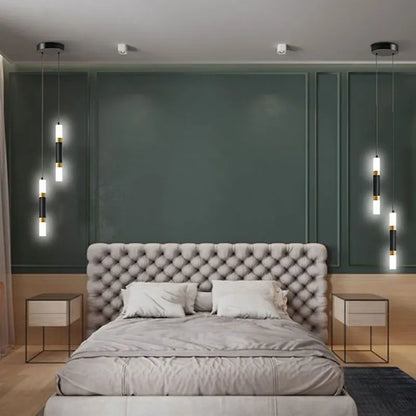 Interior Pendant Lights for Bedroom Adjustable Suspended Hanging Lamps Nordic Chandelier Lighting Fixtures for Kitchen Bedroom