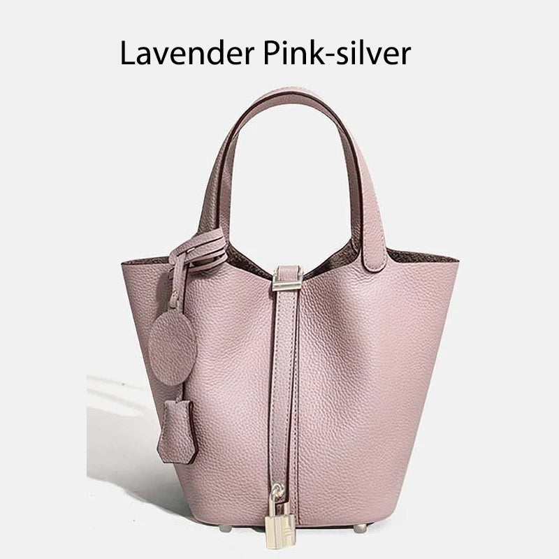 Women Bags Handbags Bucket Bag Real Leathe Fashion Tote Bag Genuine Leather Luxury Desginer Big Size Large Lady Hand Bags