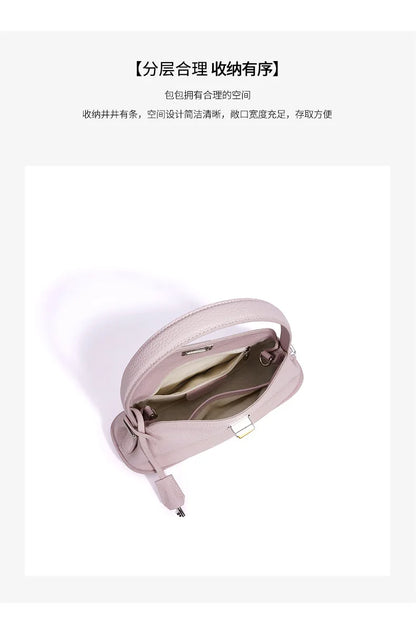 Genuine Grade Women's Leather Handbag Luxury Deisgner Brand Ladies Small Shoulder Crossbody Purses Bags for Woman Tote 2026 New