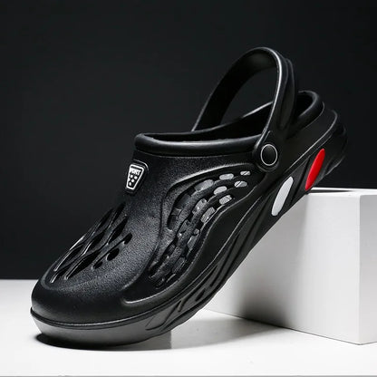 Summer Unisex Clogs Sandals Shoe Men Woman Hoof Thongs Stamp Garden Beach Big Size 36-49 Slippers for Men's Shoes Zapatos Hombr