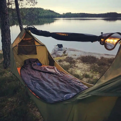200x80cm Mosquito Net Hammock Sunshade Canopy Rainproof Outdoor Camping Shelter with Mosquito Net Portable Swing Hammock