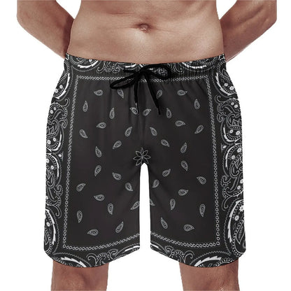 Customizable Bandana Beach Couple Swimsuits Men Casual Beach Pants Women Bikinis Brand New Design