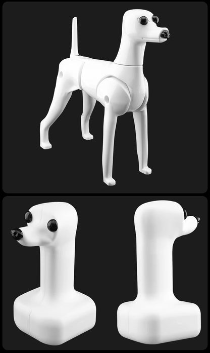 Fenice Pet Simulation Hair Grooming Fake Dog Model Practice Dog Standard Skeleton Model Dog Full Body Fake Hair
