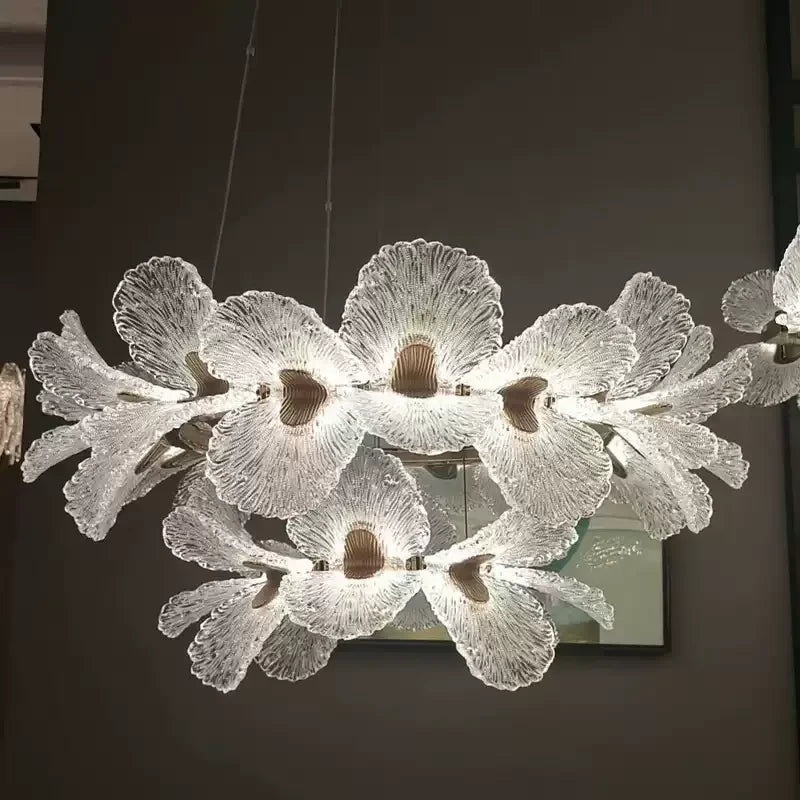 Luxury  LED Duplex Staircase Chandelier High Ceiling Pendant Lamp for Villa Living Room Hotel Lobby