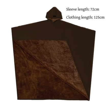Good Quality Indio Cloak Hoodie Punk Loose Solid Color Men Sweatshirt Casual Blanket With Hat Male Tops Autumn and Winter