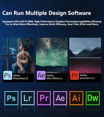 15.6' Intel Core I9 10980HK Windows 11 Pro Laptop Computer 32GB RAM 512GB 1TB 2TB SSD Portable Notebook PC Office Study Laptops