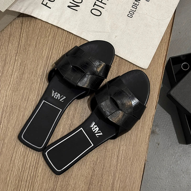 New Summer Designer Women'S Solid Color Fashion Slippers Zapatos De Mujer Women'S Shoes Slippers Women Slippers Women Shoes