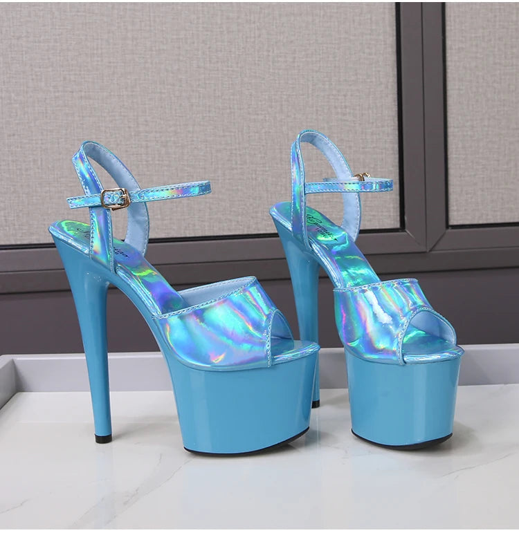 Platform Shoes for Women 2023 Designer Luxury Strip Pole Dance Heels Dance Shoes Red Pink Sandals Women Summer Elegant 20cm High
