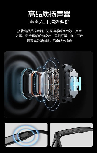 2025 W600 Smart Glasses with Photo Recognition  for Bluetooth for Music Call AI Q&A Smart Recording New Smart Wearable