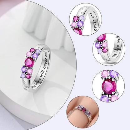 2026 New 925 Sterling Silver Rings Zircon Sparkling CZ Rings Rings For Women Original Wedding Fine Jewelry Accessories Gifts