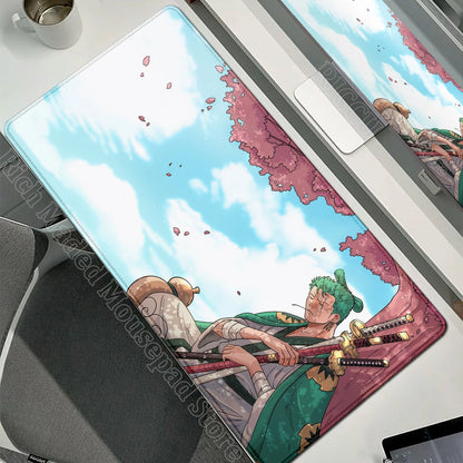 Anime Gamer Keyboard MouseMats One P-Piece Gaming Mouse Pad XXL Speed Rubber Cartoon Big Computer Desk Mat PC E-Sports Mousepad