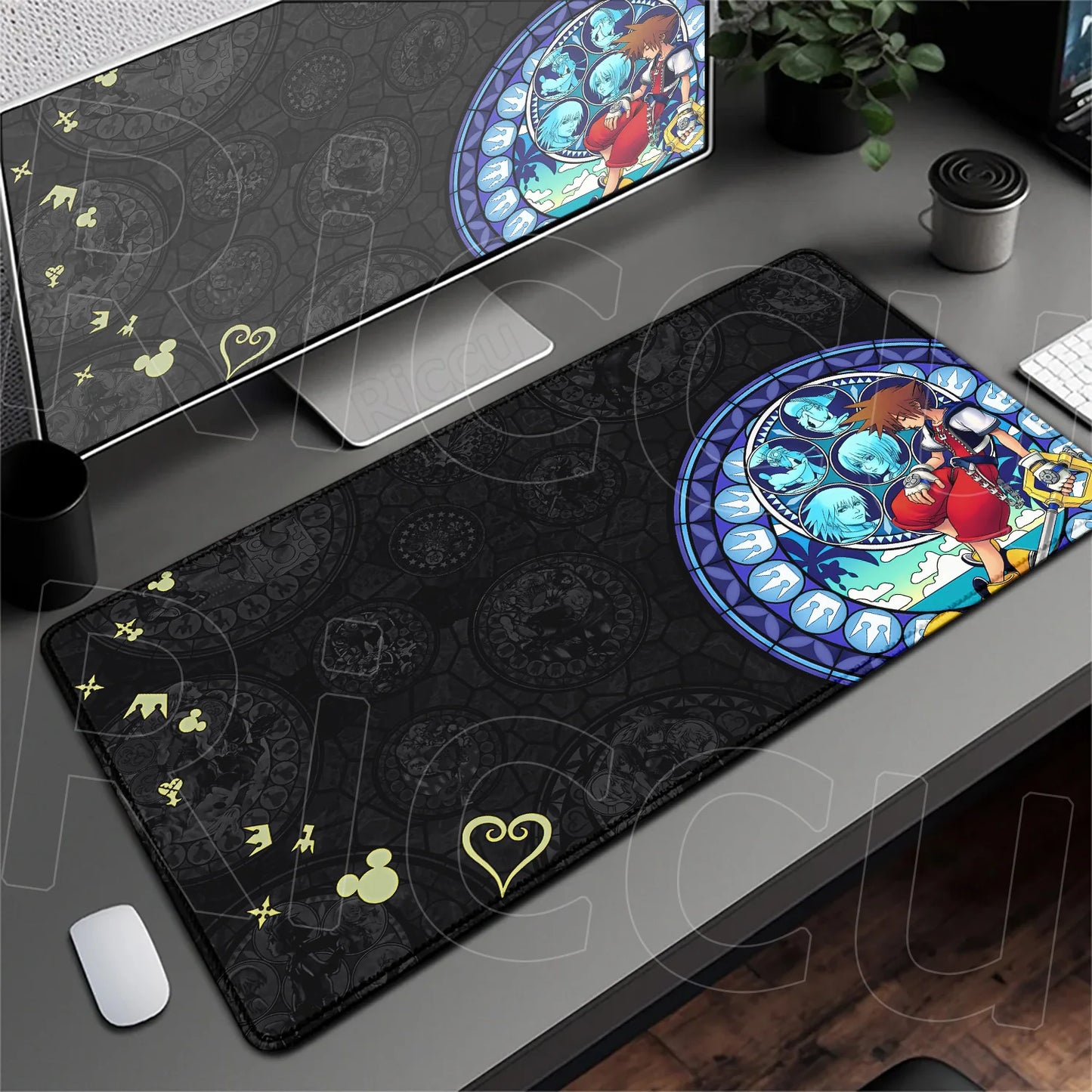 Anime Mousepad Hot Gaming K-kingdom H-hearts Non-Slip Laptop Long Deskmat Xxl Office Extended Mouse Mat Gamer Speed Keyboard Pad