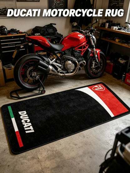 New Arrival Ducati Logo Motorcycle Floor Mat Non-Slip Garage Carpet for Bike