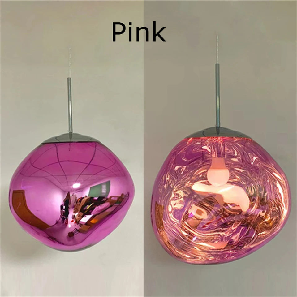 Nordic LED Lava Ceiling Pendant Lamp Glass Pendant Lights Modern Lighting Living Room Indoor Decor Home Fixtures Kitchen Hanging
