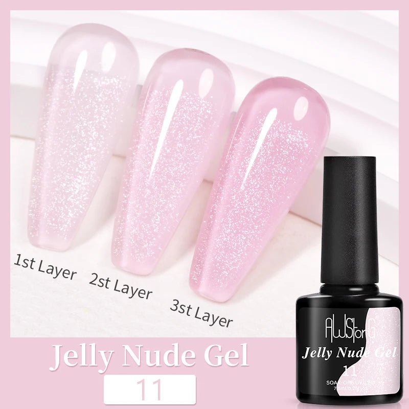 7.5ml Golden Light  Magnetic Gel Golden Gems Magnetic Gel Nail Polish Cat Nail Sparkling Glitter Semi Permanent Varnish